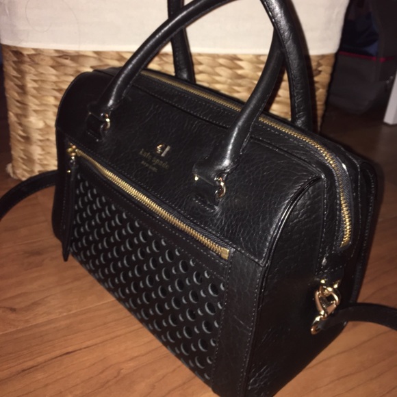 Kate Spade Black Bowler with detail front - Picture 8 of 8